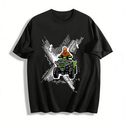 Extreme Off-Road ATV Graphic Casual Top For Outdoor Enthusiasts Pure Cotton T-shirt