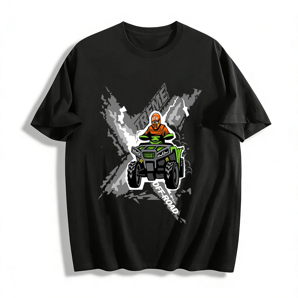 

Extreme Off-Road ATV Graphic Casual Top For Outdoor Enthusiasts Pure cotton T-shirt 6XL