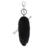 16cm Foxes Tail Keychain Faux Furs Foxes Tail Keyring Soft Furry Bag Hangings Charm Pendant Key Handbag Pendant Accessorise