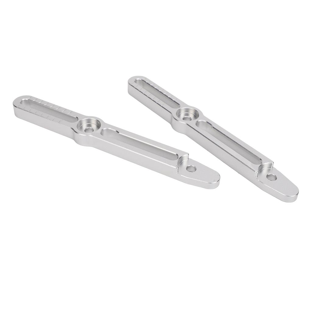 Windscreen Adjusters Bracket Kit Aluminum Reduce Noise Replacement for Suzuki V‑Strom 800DE DL800 2022 To 2024 Silver