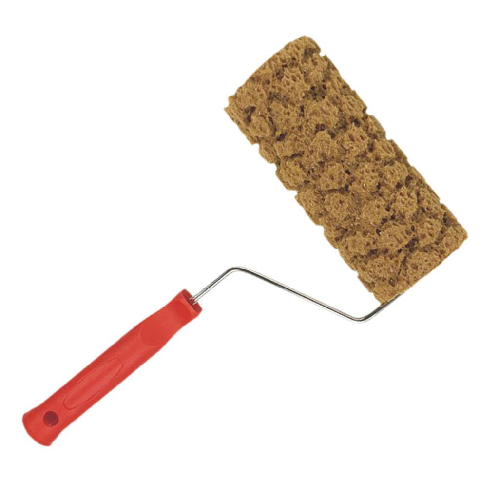 Sponge Paint Roller DIY Tool Art Decorator Sturdy Texture Painting Brush Tool Wall Painting for Interior Garden Door Ceiling
