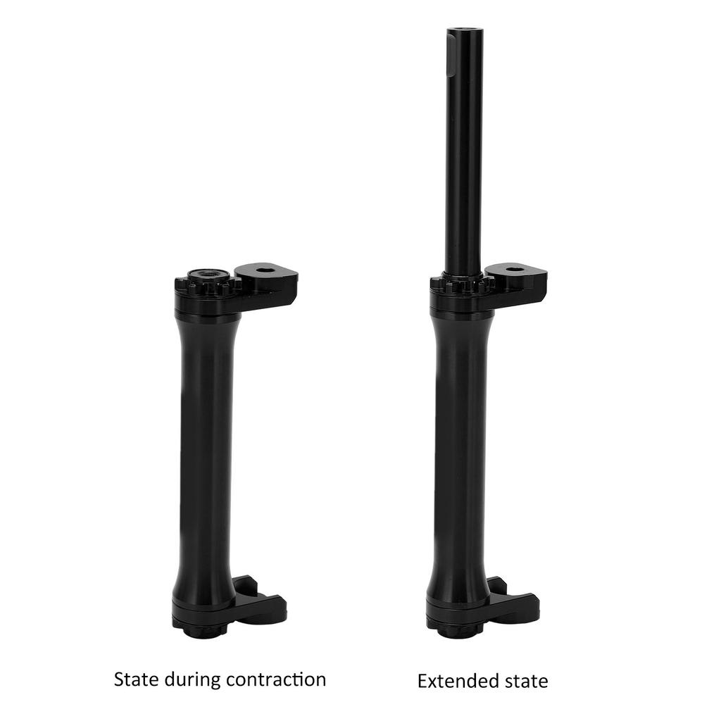 Aluminum Alloy Easy Wheel Extension Telescopic Bar for 3sixty Folding Bike 124mm Contraction Length