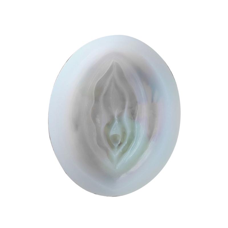 Novelty Women Genital Shape Candy Mold Silicone Mould Tray DIY Mould Tray for Soap Candles Cake Decor Crafts White