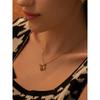 Freshwater pearl layered melting pendant necklace