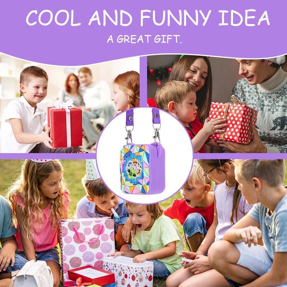 Silicone Case Cover Protective Cover Anti-Drop Protective Skin Sleeve Protective Holder Skin for Bitzee Magicals Interactive Toy