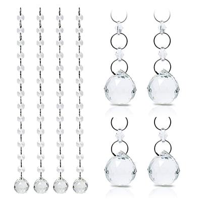 SALUDABLE Suncatcher Crystal Ball Prism Suncatcher Parts (20mm, Set of 4)