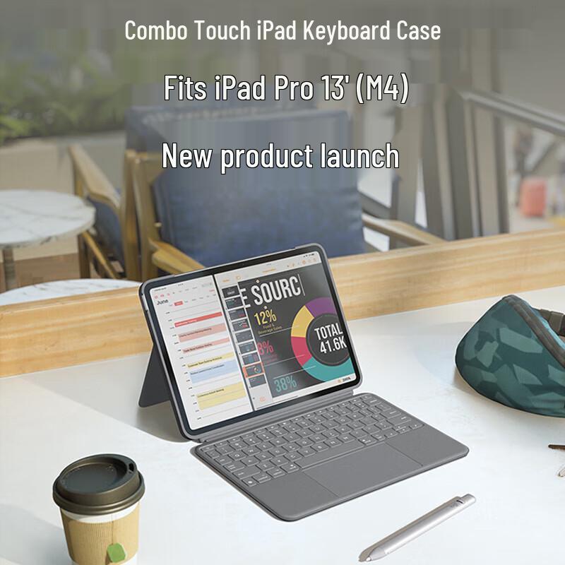 Клавиатура-чехол Logitech Combo Touch для iPad Pro 13 дюймов (М4)
