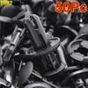 50Pc 11816 8mm Dia Auto Car Bumper Fastener Rivet For Toyota Nissan Honda Retainer Push Engine Cover Fender Door Trim Panel Clip