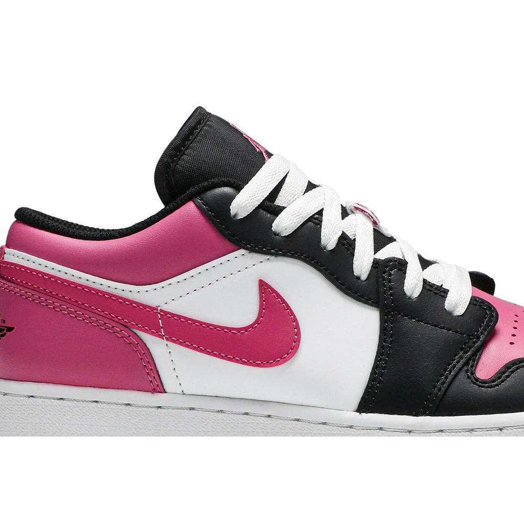 Air Jordan 1 Low Grade School 'Pinksicle' (Unisex) White / Pinksicle / Black Kids' Basketball Shoes 554723 106