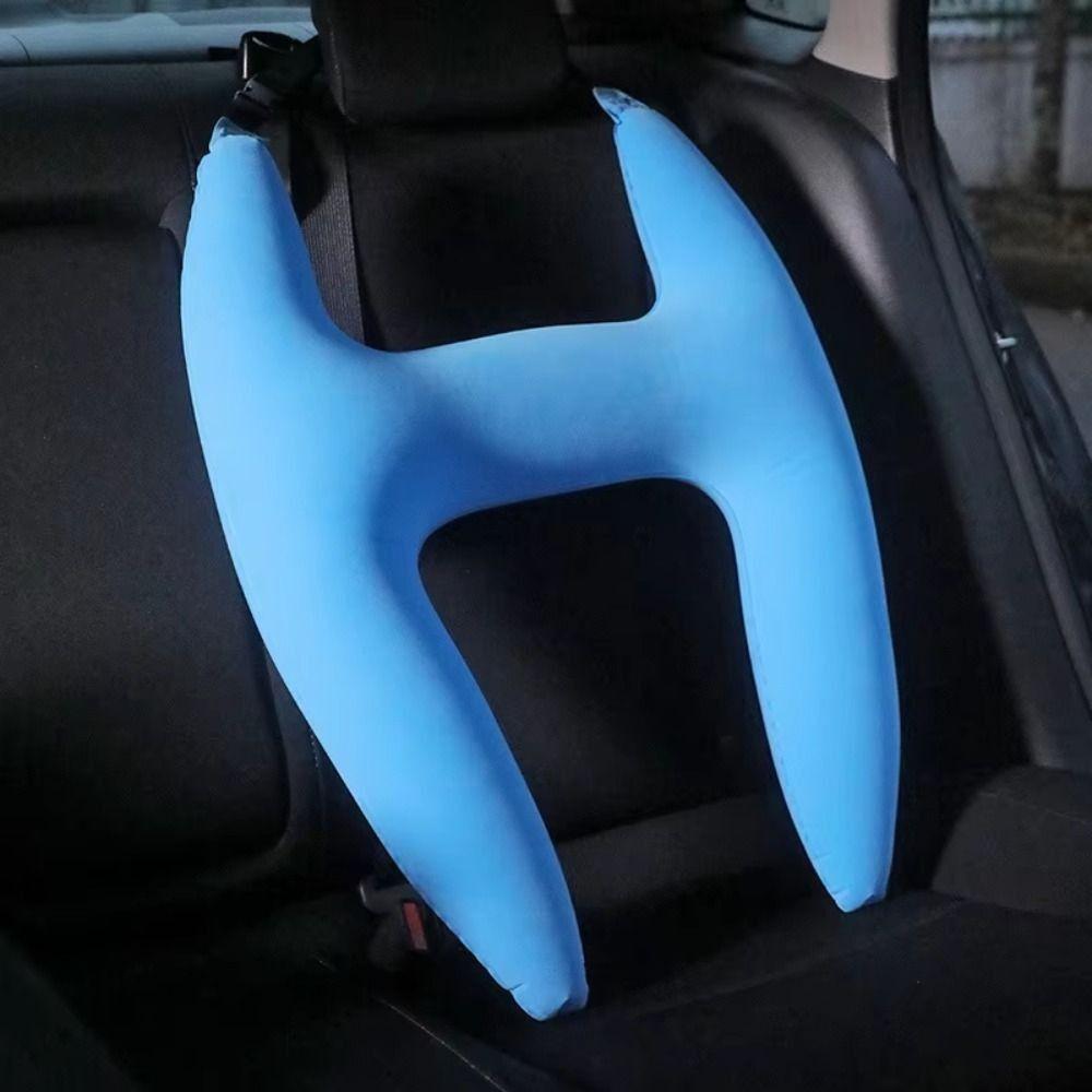 Head Support Car Sleeping Pillow for Kids Self Inflatable Car Headrest  Resting