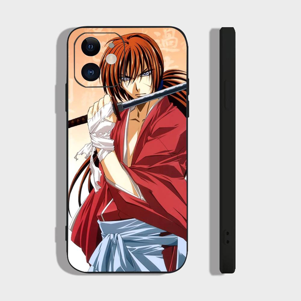 Japanese Manga R-Rurouni Kenshin Phone Case For IPhone 17 Air 16 15 14 13 Pro Max 11 12 Black Silicone Cover