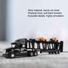 1/48 symulacja pojazdu transportowego odlewanego ciśnieniowo, aluminiowy model ciężarówki z lekkim efektem dźwiękowym, samochodzik-zabawka
