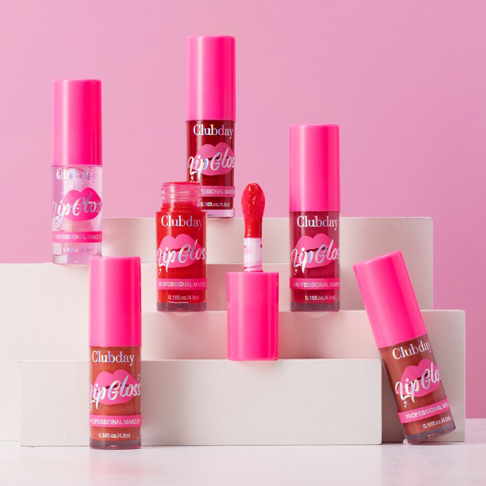 12-color multi-color lip gloss, moisturizing and easy to apply.