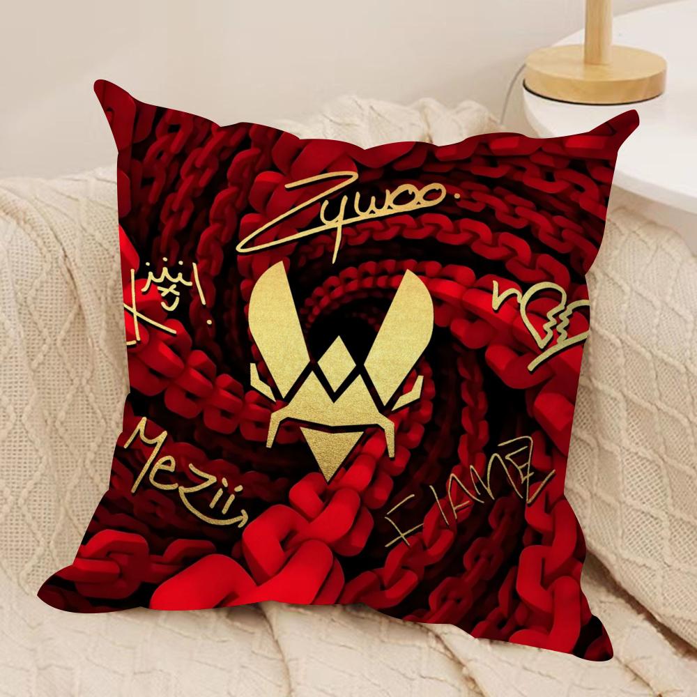 Team VVitality cool Cushion Cover Short plush Doublesided Print Square Throw Pillow Covers Sofa Home Cushion Decor