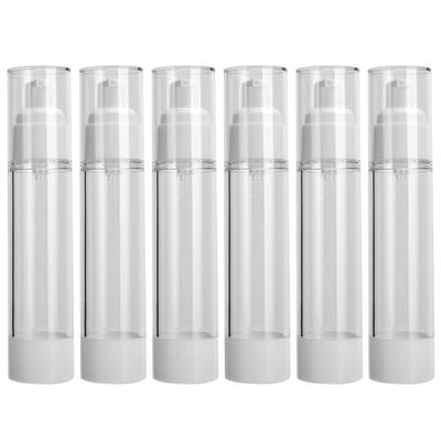 Empty Lotion Bottle Plastic Cosmetic Dispenser Bottle Refillable Vacuum Pump Bottle 50ml
