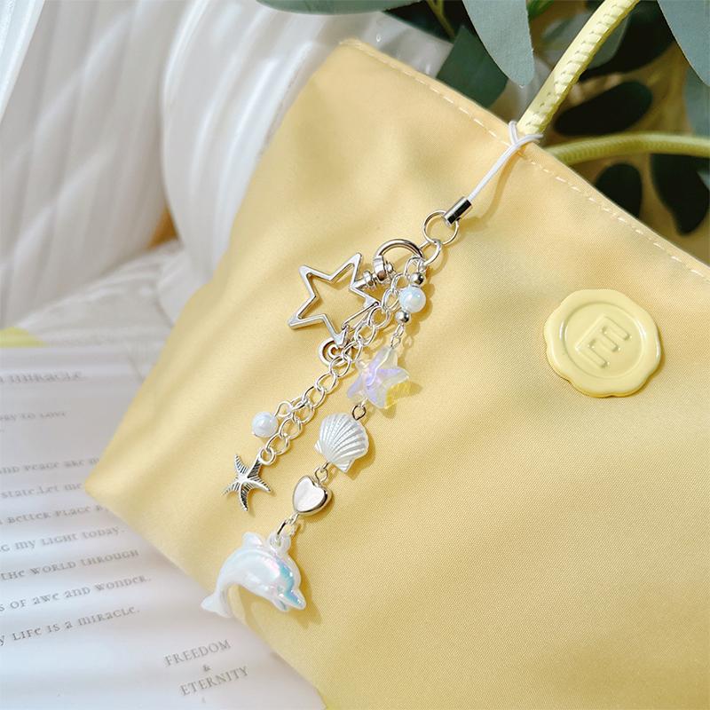 Handykette mit Ozean-Thema, Schlüsselanhänger mit Meeresmotiven, Hai-Handyanhänger, Taschenanhänger-Accessoire