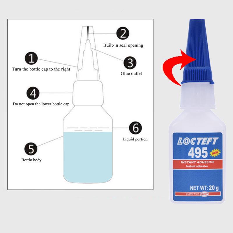 Instant Dry Adhesive 20g Colorless And Transparent Flexible Metals,Plastics,Elastic Materials,PVC 401/403/460/495/496/406glue