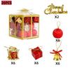 26Pcs Christmas Ball Ornament with Gift Box Christmas Tree Hanging Ornaments Christmas Decorations Home Decorations