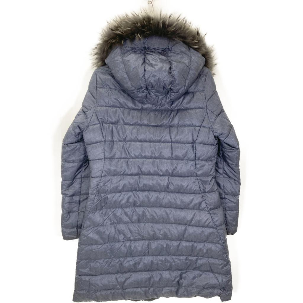 TATRAS LTA18A4635 ROBINIA Navy hooded reversible down coat with raccoon fur coat 3 NavyUsed