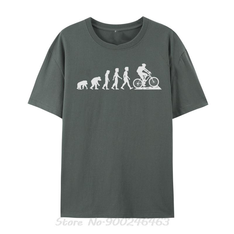 Downhill Mtb Evolution Mountain Bike Oversized Men T-shirts Downhill Mountain Bike Unisex cotton Tshirt Fitness Tees tops