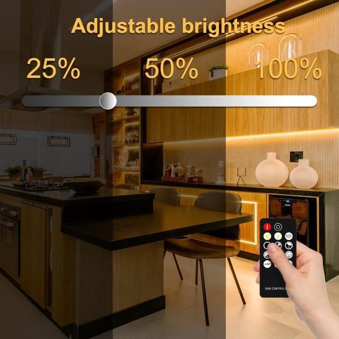 Bandă LED - TTWAY - COB 2700K - 10M - Telecomandă - 384 LED-uri/m - CRI 93+