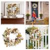 1PC Thanksgiving Wreath Artificial Pinecone Berry Pumpkin Maple Leaf Wreaths Wall Hanging Garland Autumn Farmhouse Decoration
