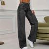 Women's High Waist Washed Women's Jeans Fashionable Versatile Straight Leg Pants