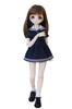 [Petite Marie] 13 MDD Compatible White Collar Sailor Marine Look Dress Navy Low Waist Cute Loose Fit Dress 40cm Doll BJD Doll Clothes [Petite Marie]