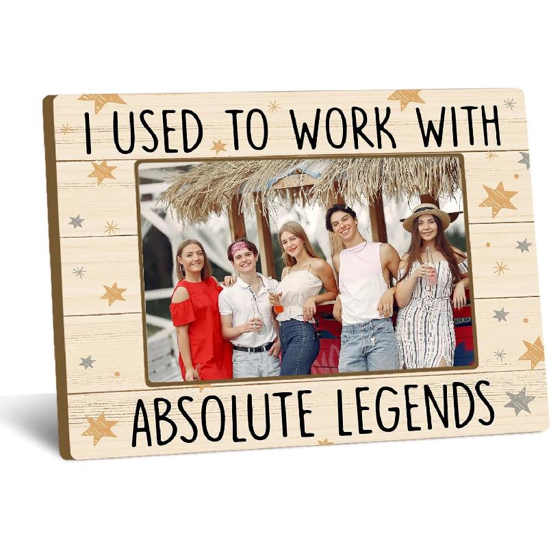 Best Friend Picture Frame, BFF & Friends Forever Gifts, Photo Frame with Wooden Stand, Home Office Table Top Display Decorations 4x6 inch