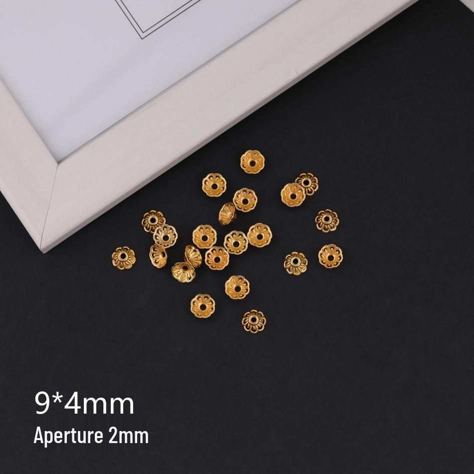 Golden Sand Flower Cup Spacer Beads for DIY Jewelry Necklace Bracelet