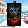 Natural Symbolism Beach Towel, Microfiber Beach Towel, Perfect For Pool, Beach, Travel, Home Decor Beach Party Fan Gifts