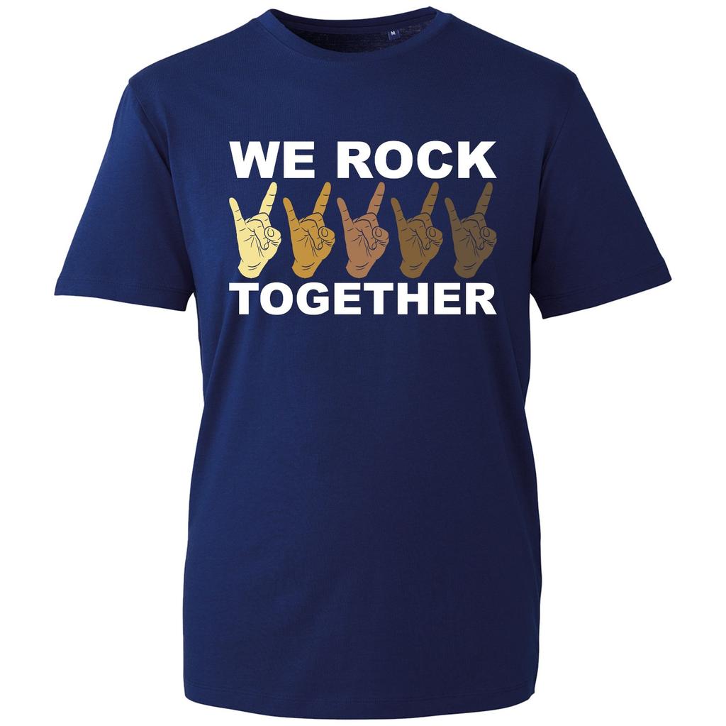 Wir Rocken Zusammen T-Shirt Freundschaft Vereinigte Staaten Unisex Einigkeit Friedenszeichen Logo Unisex T-Shirt