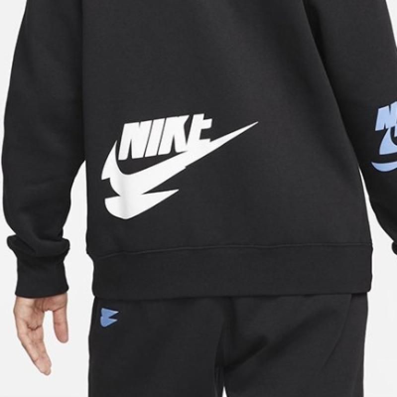 Nike Sweatshirt Sports Essential+ Multi Futura Fleece Crew Top Dm6876 010 S2202