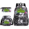 Monster Concert My Singing Monsters Three-Piece Schoolbag Backpack Large Capacity Student Schoolbag