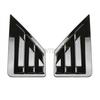 Pair Quarter Side Window Louver Cover For Toyota C-HR CHR 2018- Glossy Black