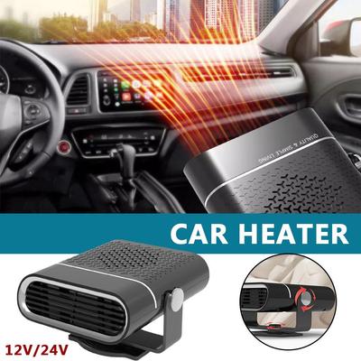 Car Heater Fan 200W 12V/24V Car Heater Electric Cooling Demister Windshield Heating Car Heater Defogging Anti-Fog Defroster Z5F0