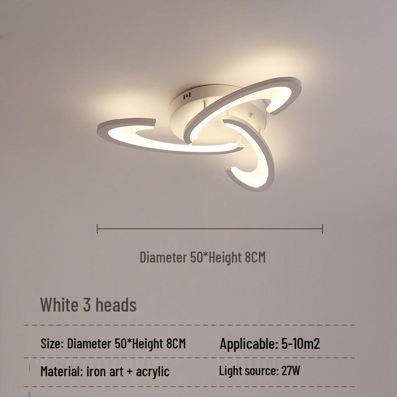 Cross-Border LED Creative Ceiling Light for Living Room & Bedroom - Modern, Simple, Acrylic Design