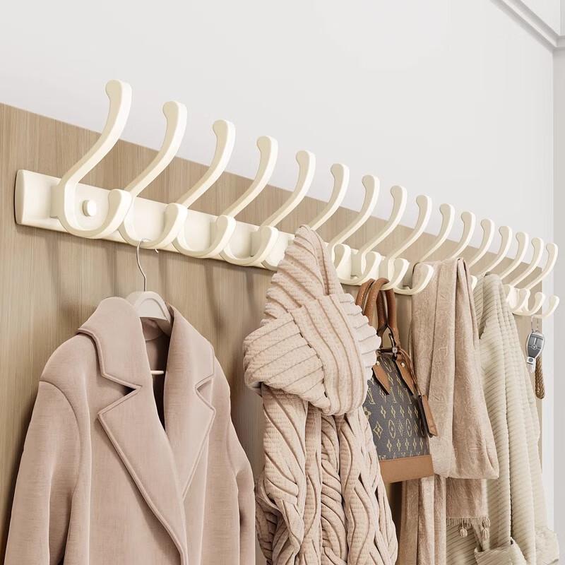 XuanYong Rymdaluminium Väggmonterad Kroklist för Kläder