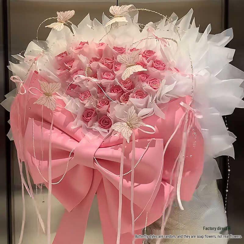 Eternal Flower 99 Rose Soap Bouquet - Elegant Gift for Her
