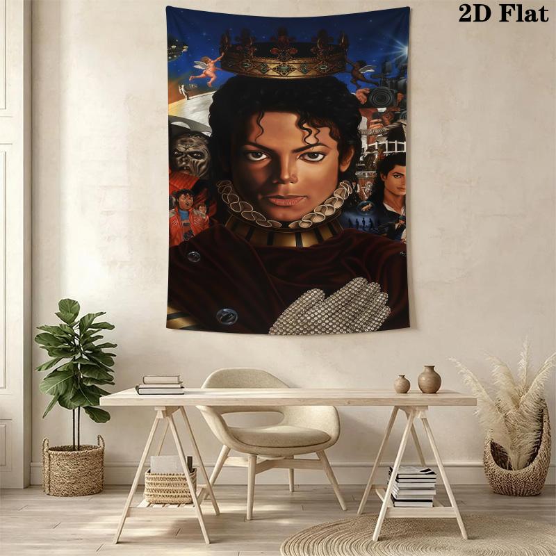 Michael Jackson Pop Art Icon Tapestry Fashion Print Background Cloth Background Wall Hanging Cloth Soft Homestay Soft Decoration Tapestry