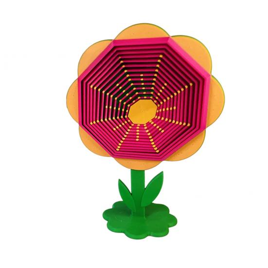 Flower Fractal Hexagon Fidget Toy Stress Anxiety Relief Desk Rotating Toy Kids Adults Pocket Size Travel Geometric Hexagon Sensory Toy