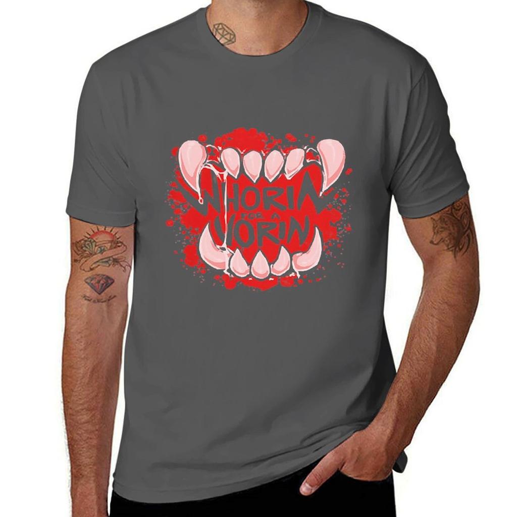 WHORIN FOR A VORIN VAMPIRE HALLOWEEN SHIRT T-Shirt Funny T Shirts Man Man T Shirt Designer T Shirt Man Casual T-Shirt
