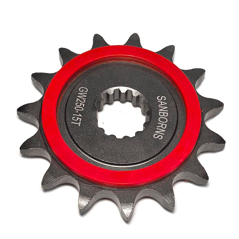 15T Silent Durable Motorcycle Front Sprocket Chain Wheel Front Fly Wheel Pinion For Suzuki GW250 GSX250R DL250