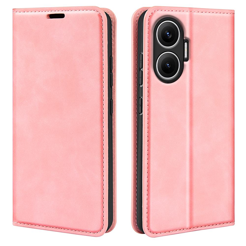 

For Xiaomi Redmi Turbo 4 Pro 5G Case Skin Touch Leather Wallet Phone Cover Pink
