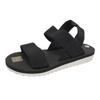 Kadın Hafif Topuklu Sandalet Rahat Yumuşak Alt Slip on Flats Ayakkabı Trend Eşleşen Renk Ayakkabı Bağı Düz ​​Sandalet