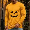 Men's Halloween Long Sleeve Neck Casual Top for Party