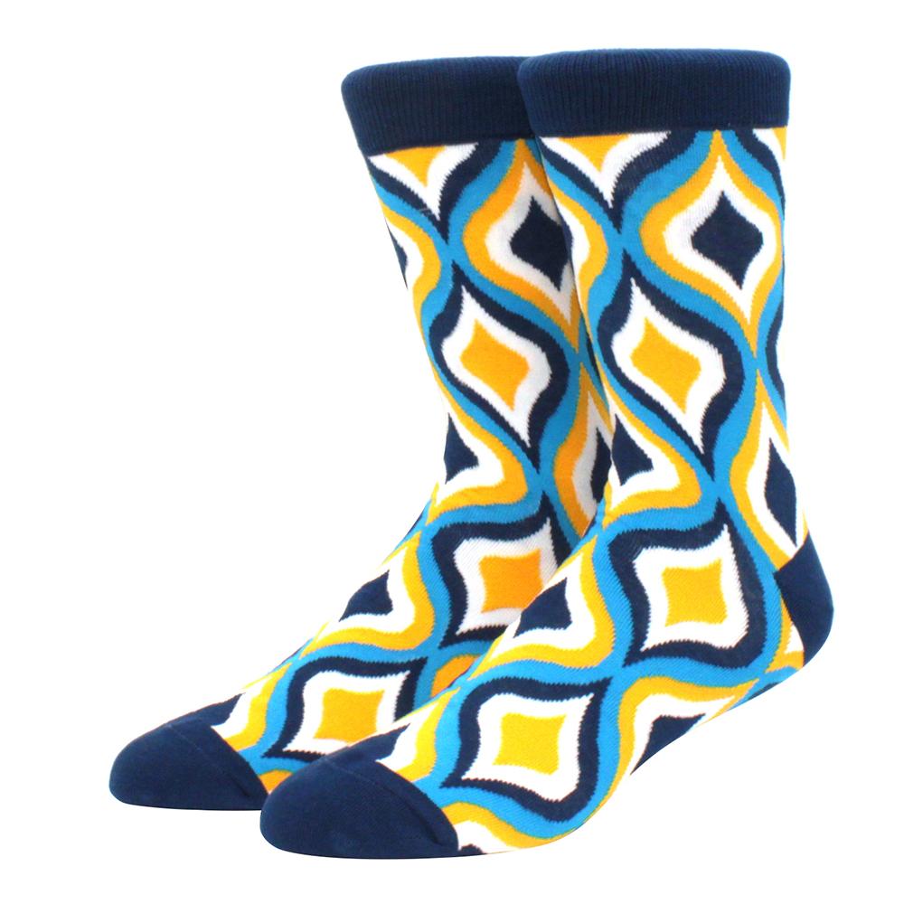 

Мужские носки из чесаного хлопка, забавные, счастливые, новинка, длинные носки для скейтборда, астронавт, ромб, сумасшедшее веселье, яркие носки для скейтбординга