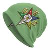 Custom OES Emblem Order Of The Eastern Star Skullies Beanies Caps For Unisex Women Unisex Winter Warm Knitted Hat Adult Bonnet Hats