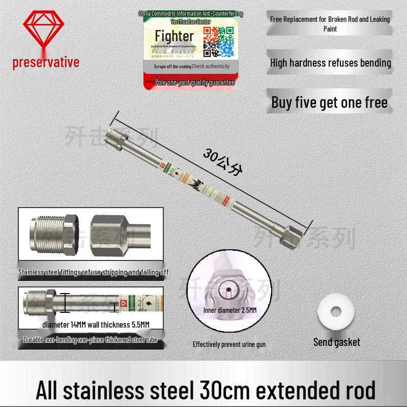 Universal Airless Paint Sprayer Extension Rod, 2m with Gasket Accessories