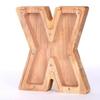 Wooden Letters Piggy Bank DIY Creativity Coin Banknotes Children's Money Box Funny Money Organizer Storage Box Home Decors